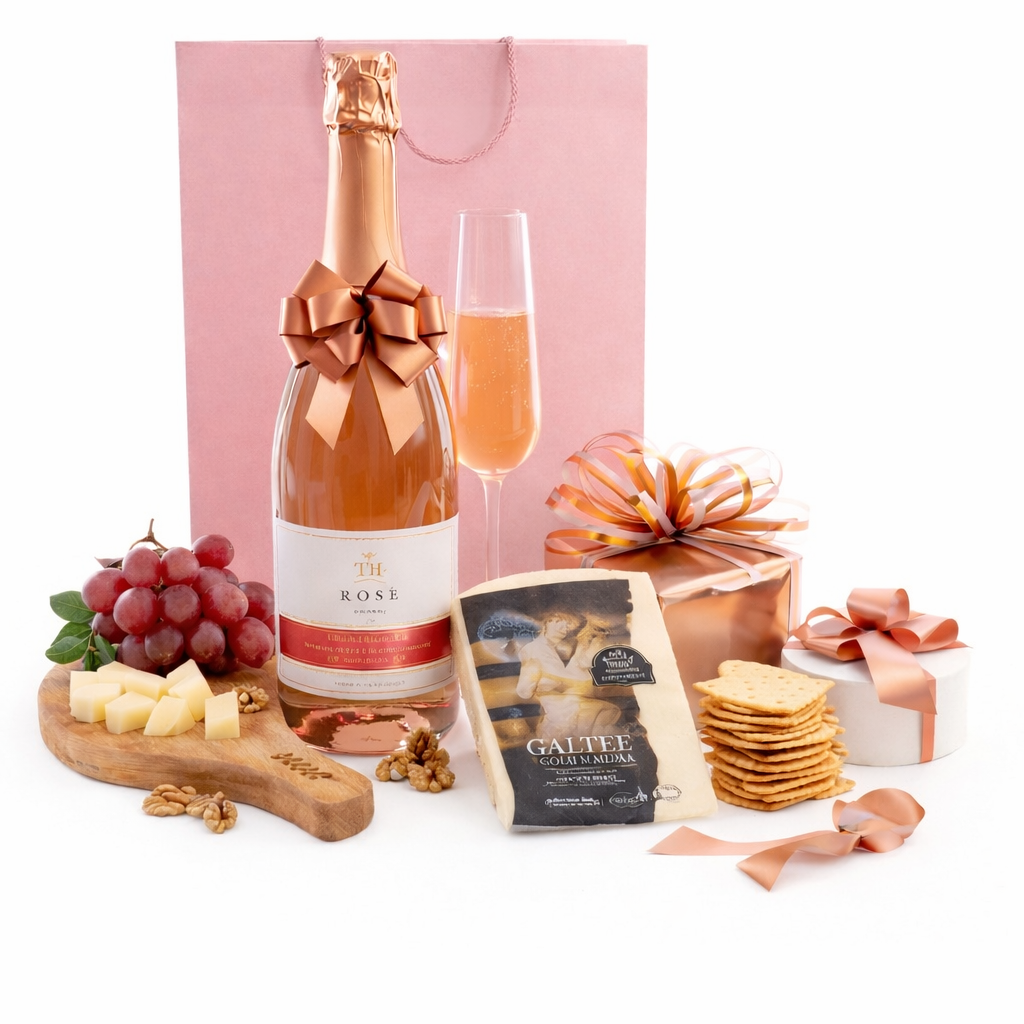 Rosé lyxig presentkorg