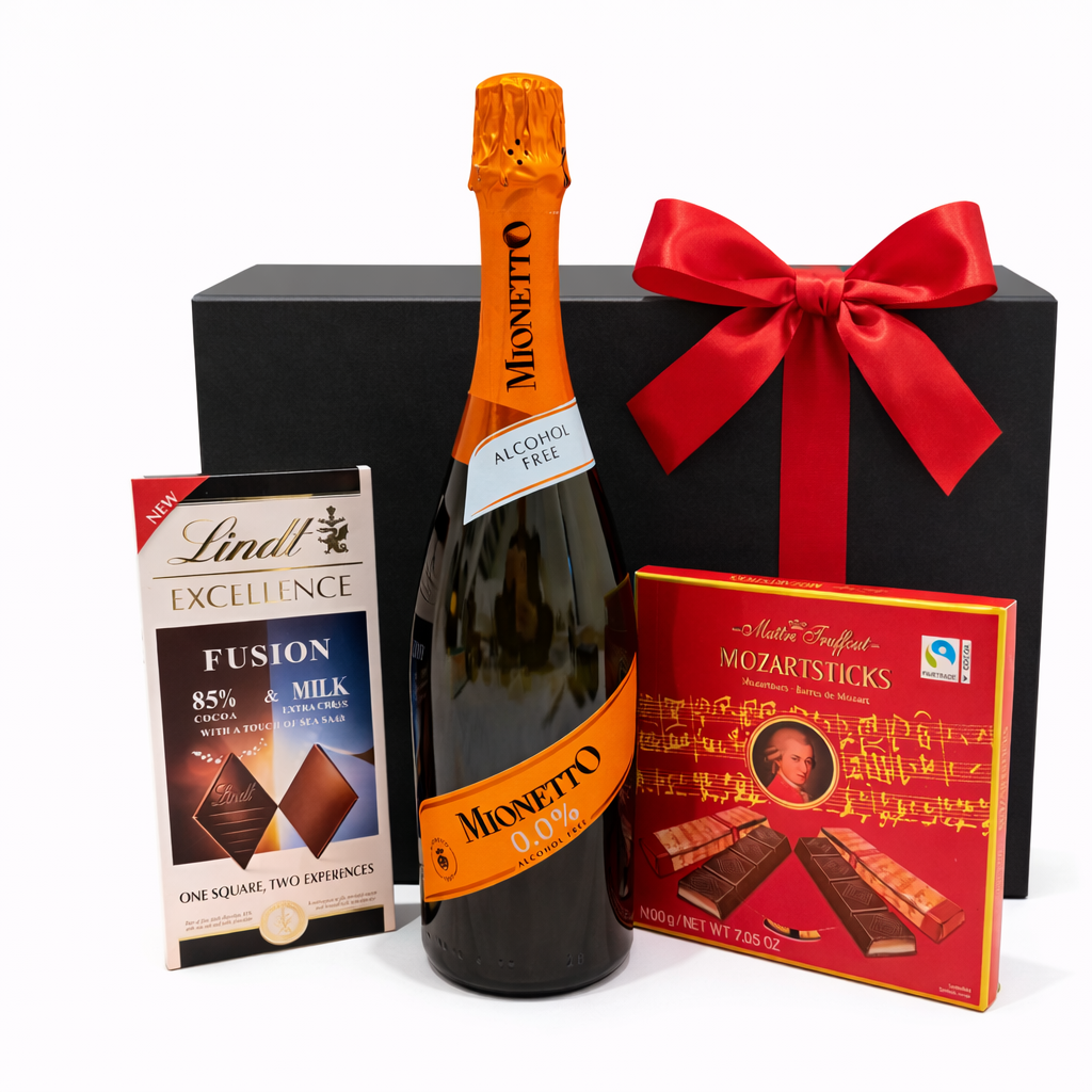 Mousserande choklad presentask 