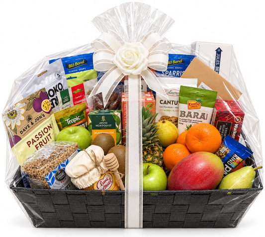 Premium frukt- & gourmetkorg