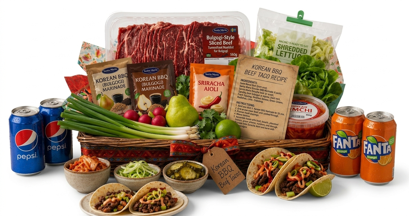 Koreansk BBQ Fusion Taco Kit (Endast leverans i Stockholm)